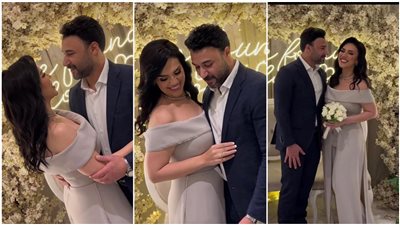 خطوبة الفنانة مي فاروق والفنان محمد العمروسي (صور) 