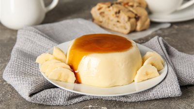 طريقة عمل كريم كراميل بالموز