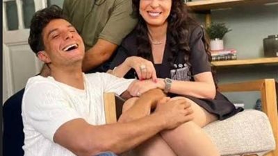 دينا ترد على جدل صورتها الجريئة مع أحمد الفيشاوي: دي ركبة