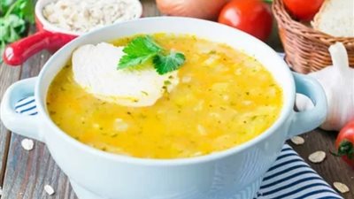 طريقة إعداد شوربة الدجاج بالخضار والشوفان