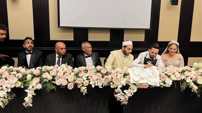 صور زفاف شقيقة كهربا لاعب الأهلي وكتب الكتاب 