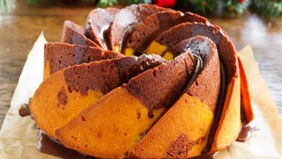 طريقة عمل ماربل كيك بالبرتقال