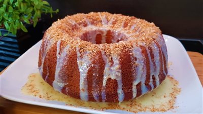 طريقة عمل كيكة الزبادي بجوز الهند