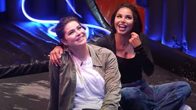 صدام غير متوقع بين نسرين أمين ويسرا اللوزي برامز جاب من الآخر (فيديو)