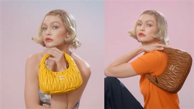 جيجي حديد تتألق مع دار أزياء ميو ميو بلمسة الثلاثينيات (صور) 