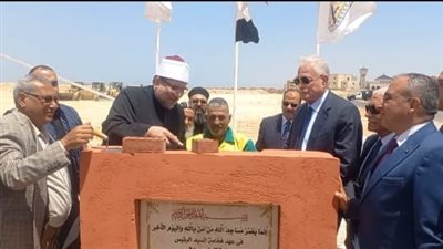 وزير الأوقاف ومحافظ جنوب سيناء يضعان حجر الأساس لأول مجمع ديني بمحمية نبق   