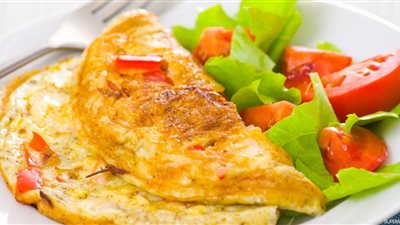 طريقة عمل ومقادير الأومليت الفرنسى بالخضراوات