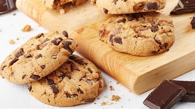 طريقة عمل الكوكيز بالشوكليت شيبس